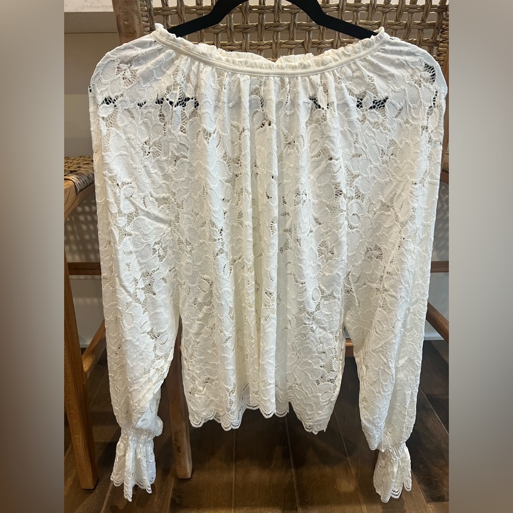 NWT Free People Ivory Lace Top